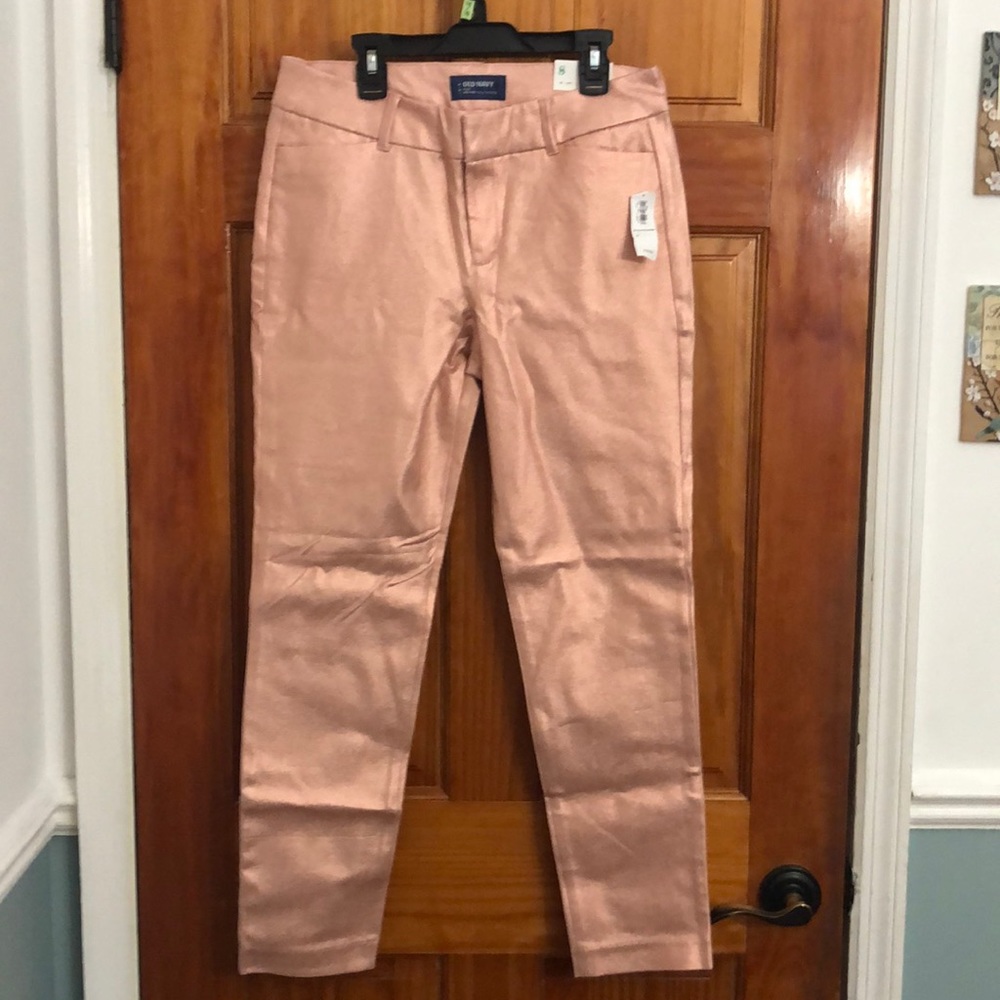 Old navy pink shiny jeans
